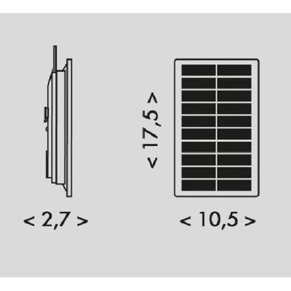 LED-Solarstreifen 3,7V 2400mAh 5m IP65