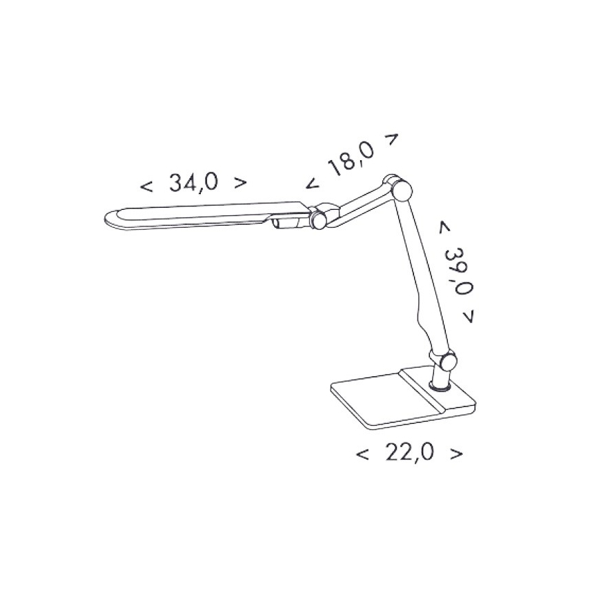 LED Dimmbare Tischlampe MATRIX LED/10W/230V