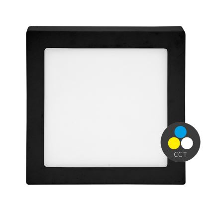 LED-Deckenleuchte RAFA LED/12W/230V 3000/4000/6000K 17x17 cm schwarz