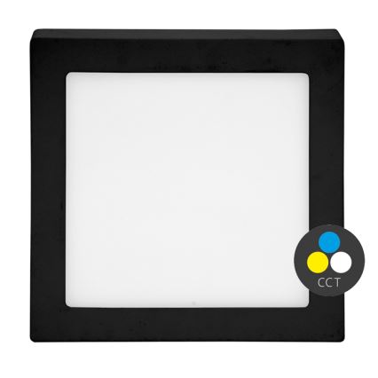 LED-Deckenleuchte RAFA LED/18W/230V 3000/4000/6000K 22x22 cm schwarz