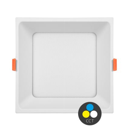 LED Einbauleuchte TONY LED/24W/230V 3000/4000/6500K 17x17 cm Weiß