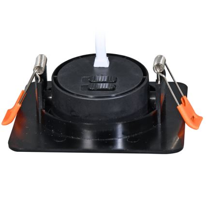 Dimmbare LED-Einbauleuchte KENT LED/3/5/7W/230V3000/4000/6000K 9x9 cm schwarz