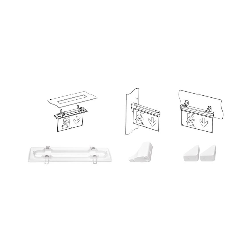 LED-Notleuchte ALPHA LED/2,7W/230V 6000K 800mAh