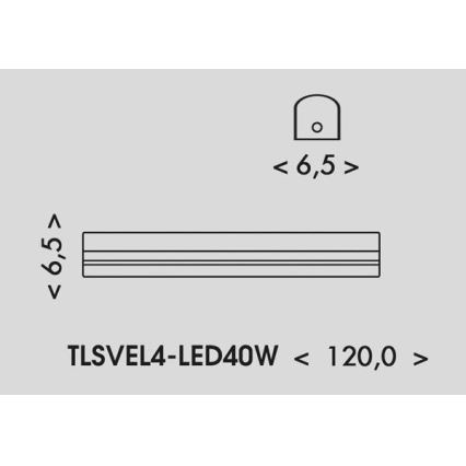 LED-Leuchtstofflampe VELO LED/24/32/40W/230V 3000/4000/6000K 120 cm weiß