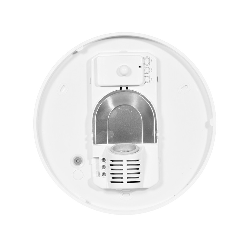 Outdoor-Deckenleuchte mit Sensor HECTOR 1xE27/60W/230V d 30 cm IP44 opal weiß