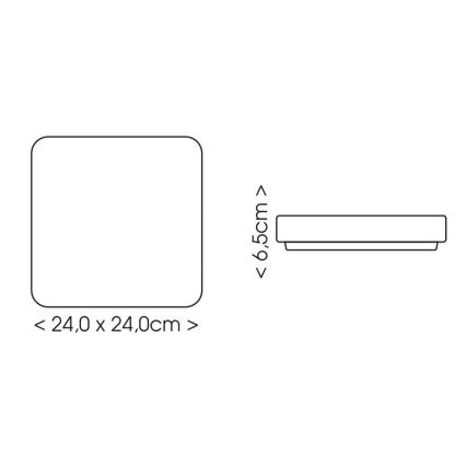 LED-Deckenleuchte für Badezimmer LUKY LED/12W/230V 4000K 24x24 cm IP44