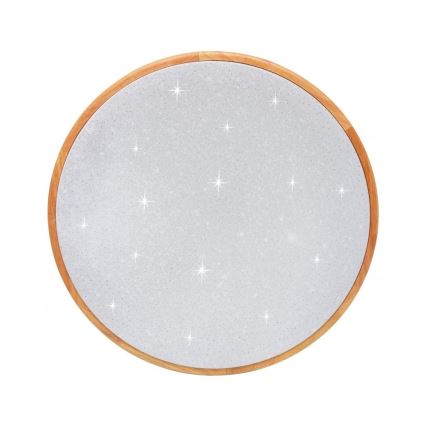 LED Dimmbares Deckenleuchte LENA LED/24W/230V 3000-6500K Eiche + Fernbedienung