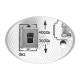 LED-Deckenleuchte für Außenbereiche MARTIN LED/25W/230V 3000/4000K d 35 cm IP65 weiß