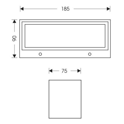 LED-Wandleuchte für Außenbereiche OSKAR LED/12W/230V 4000K IP54