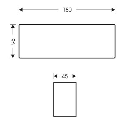 LED-Wandleuchte für Außenbereiche BRICK 2xLED/6W/230V 3000/4000/6500K IP65 weiß