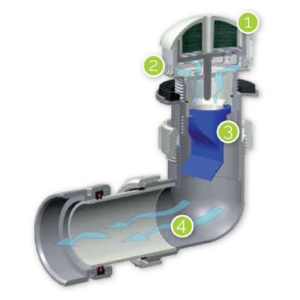 EcoStep 30011 - Wasserloses Urinal P1.1 Keramik/weiß