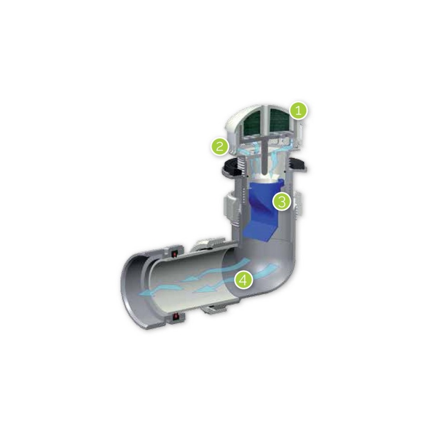 EcoStep 30011 - Wasserloses Urinal P1.1 Keramik/weiß