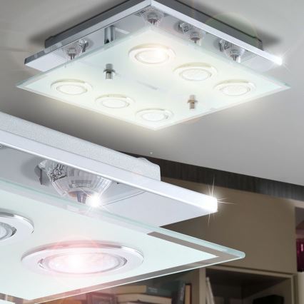 EGLO 13551 - LED Deckenleuchte CABO 6xGU10/3W/230V