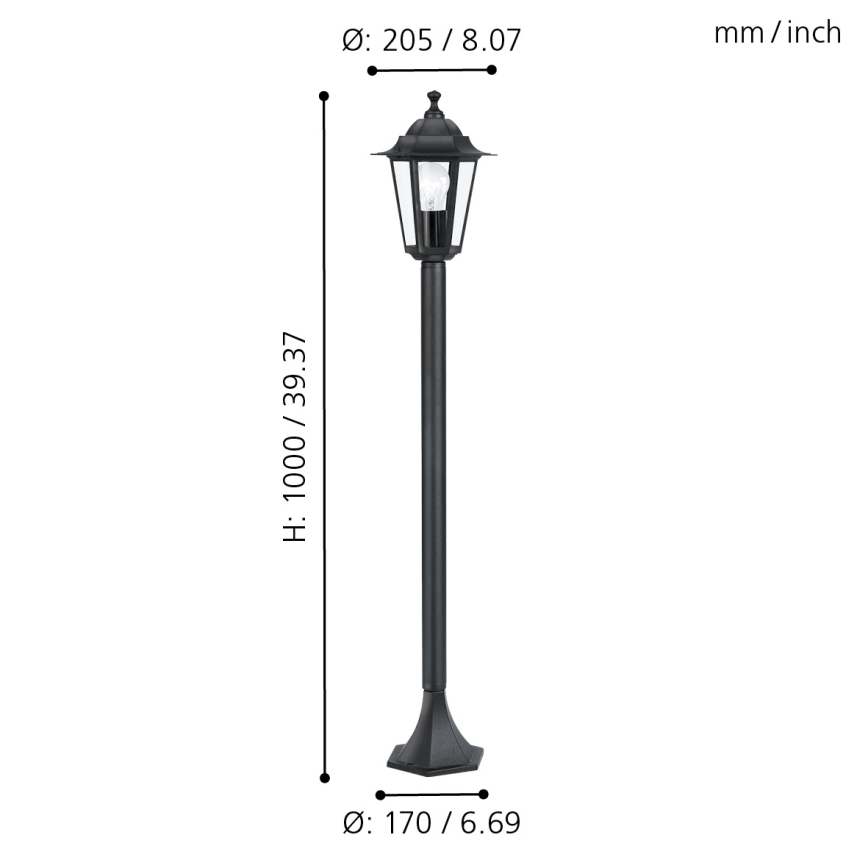 Eglo - Aussenlampe 1xE27/60W/230V