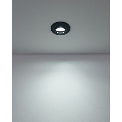 Eglo - 3er-Set LED-Einbauleuchte LED/4,9W/230V 2700/4000/6500K Ø 9 cm schwarz