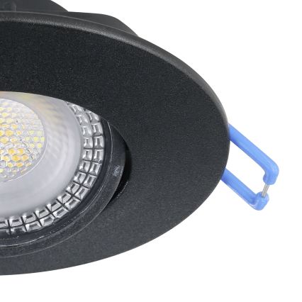 Eglo - 10er-Set LED-Einbauleuchten LED/4,9W/230V 2700/4000/6500K Ø 9 cm schwarz