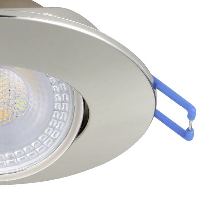 Eglo - 7er-Set LED-Einbauleuchte LED/4,9W/230V 2700/4000/6500K Ø 9 cm mattchrom