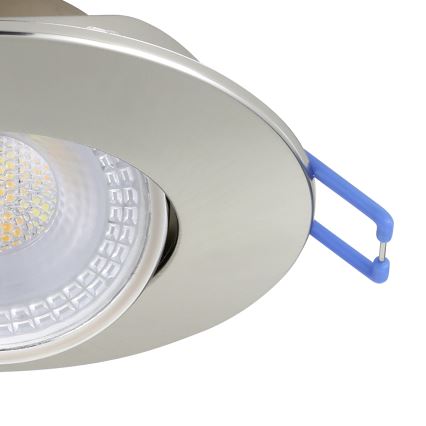 Eglo - Set 10× LED-Einbauleuchten LED/4,9W/230V 2700/4000/6500K Ø 9 cm matt-chrom