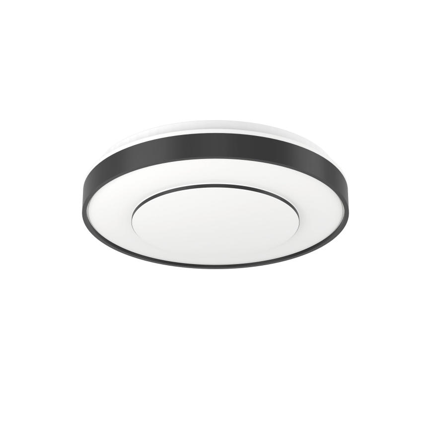 Eglo 300688 - LED RGBW dimmbare Deckenleuchte MONTERIGGIONI-Z LED/18,5 W/230 V 2700–6500 K Ø 38,4 cm schwarz + Fernbedienung