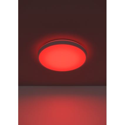 Eglo 300689 - LED RGBW dimmbare Deckenleuchte MONTARELLINO-Z LED/18,5W/230V 2700-6500K Ø 38,7 cm weiß + Fernbedienung