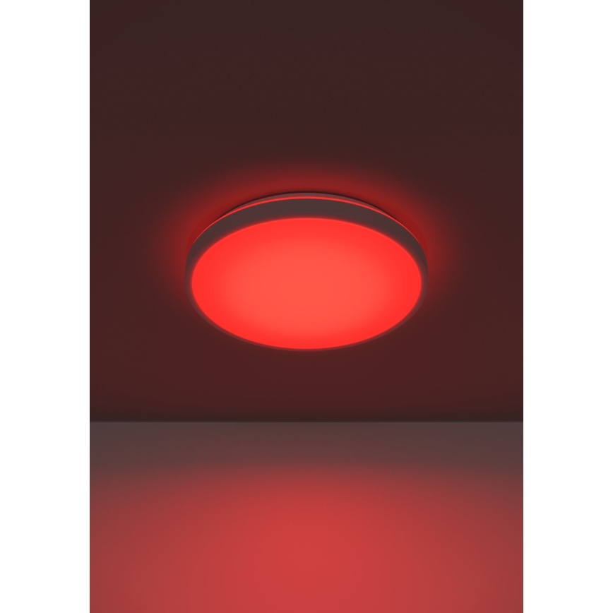Eglo 300689 - LED RGBW dimmbare Deckenleuchte MONTARELLINO-Z LED/18,5W/230V 2700-6500K Ø 38,7 cm weiß + Fernbedienung