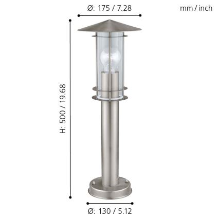 Eglo - Außenlampe 1xE27/60W/230V