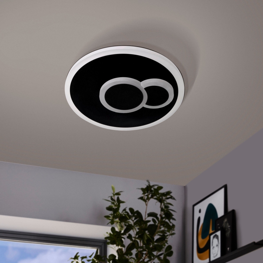 Eglo - LED Deckenleuchte LED/7,8W/230V Ø 20 cm schwarz