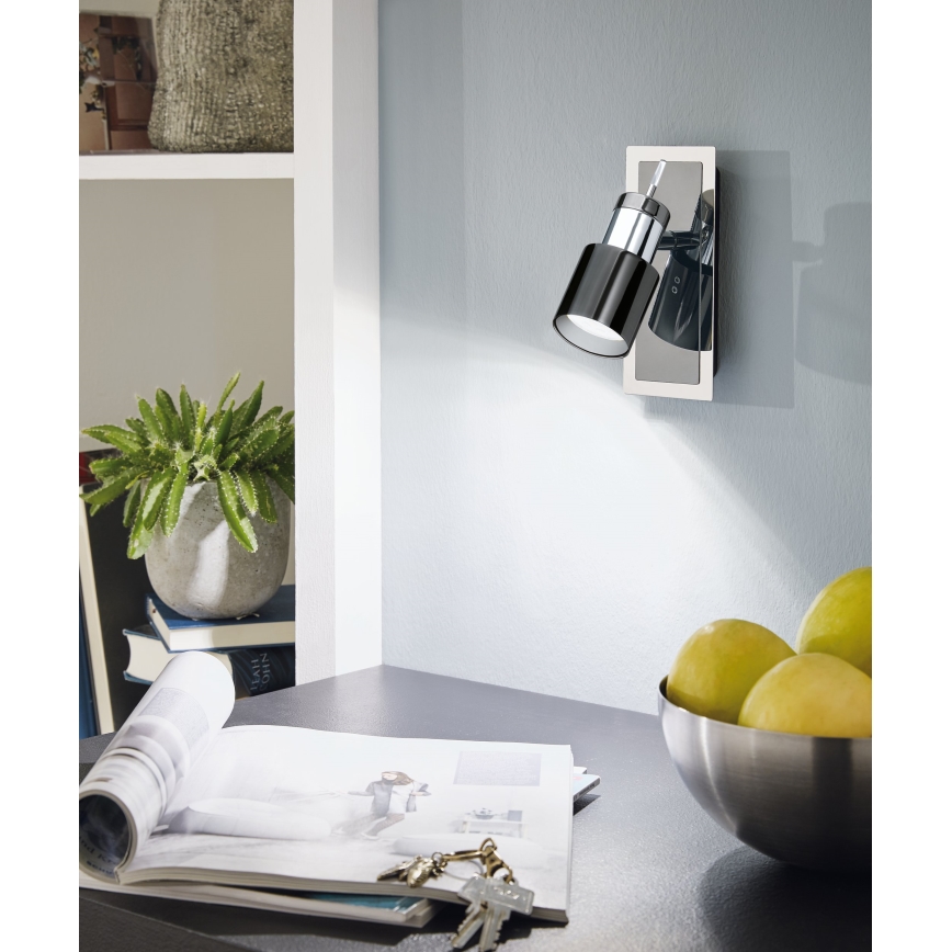 Eglo - LED-Spotleuchte 1xGU10/5W/230V schwarz
