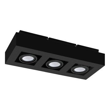 Eglo 31064 - LED-Spotleuchte MENDOZA 3xLED/4,7W/230V 3000K schwarz