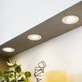 Eglo 31162 - Set 3x dimmbare Einbauleuchten SARTIANO LED/3,5W/230V IP23 weiß