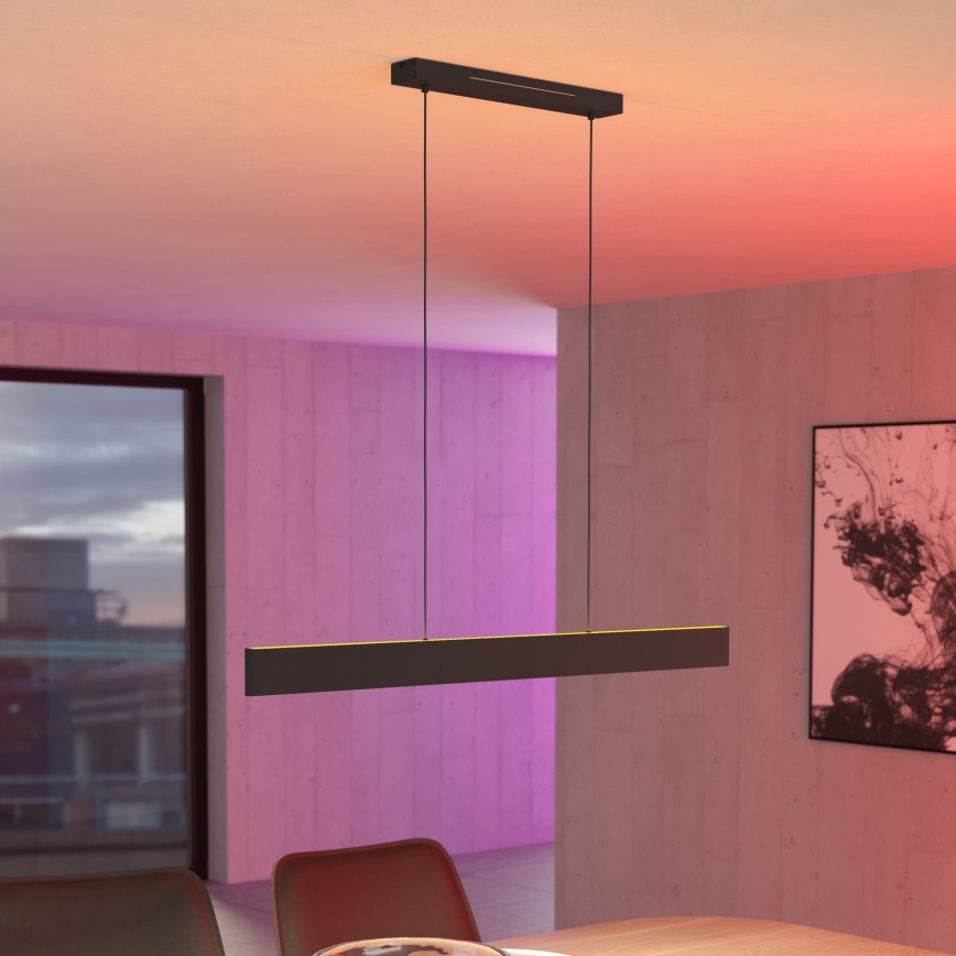 Eglo 31433 - LED-RGBW- Dimmbare Hängeleuchte ANDREAS-Z LED/38W/230V 2700-6500K schwarz