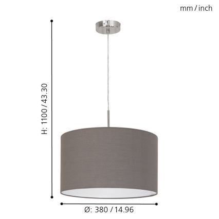 Eglo - Deckenleuchte E27/60W/230V