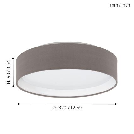 Eglo - Deckenleuchte LED/11W/230V