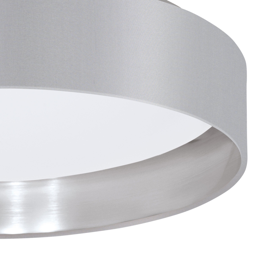 Eglo 31623 - LED-Deckenleuchte MASERLO LED/16W/230V 3000K Ø 40,5 cm grau/silber