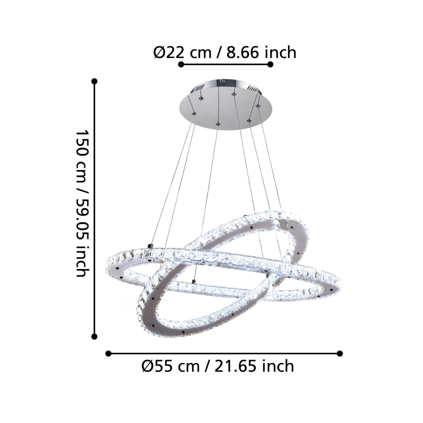 Eglo - LED-Pendelleuchte LED/29,6W/230V