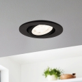Eglo 31695 - LED-RGBW- Dimmbare Einbauleuchte SALICETO-Z LED/4,7W/230V 2700-6500K schwarz