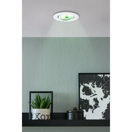 Eglo 31696 - LED-RGBW- Dimmbare Einbauleuchte SALICETO-Z LED/4,7W/230V 2700-6500K weiß