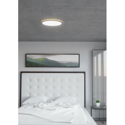 Eglo 31704 - LED RGBW dimmbar Deckenleuchte ROVITO-Z 1xLED/16,5W/230V 2700–6500K Ø 42 cm schwarz + Fernbedienung