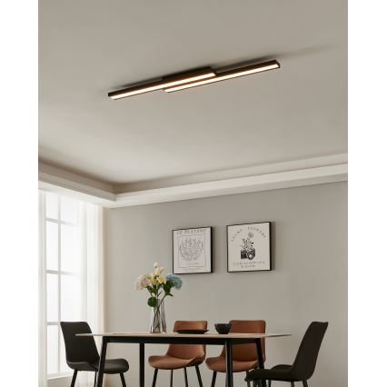 Eglo 31715 - Dimmbare LED-RGBW-Deckenleuchte SALITERAS-Z LED/20,4W/230V 2700-6500K schwarz
