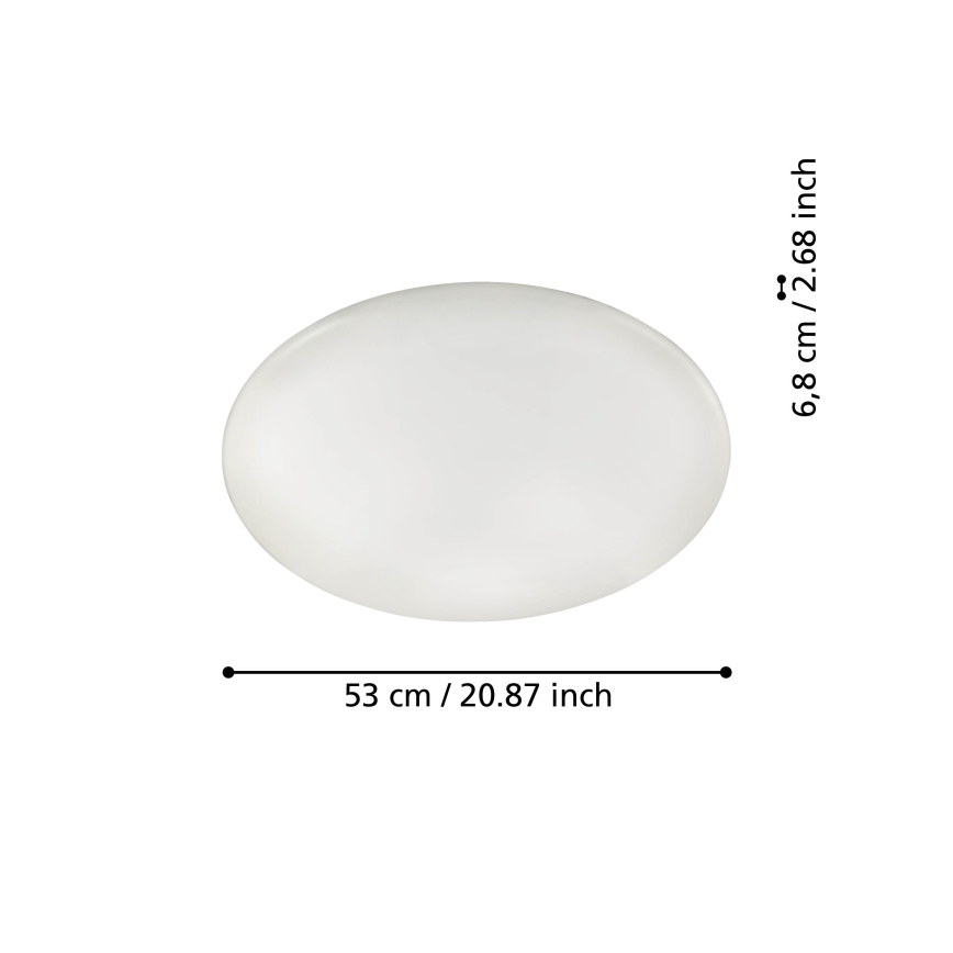 Eglo 31738 - Dimmbare LED-Deckenleuchte TOTARI-Z LED/44,8W/230V 2700-6500K weiß