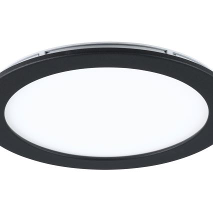 Eglo 31744 - LED-dimmbarer Badezimmer-Einbaustrahler FUEVA-Z LED/10,5W/230V 2700-6500K IP44 schwarz Ø 16,5 cm