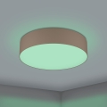 Eglo 31767 - Dimmbare LED RGBW-Deckenleuchte ROMAO-Z LED/35W/230V 2700-6500K Ø 57 cm taupe