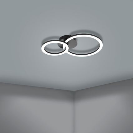 Eglo 31772 - Dimmbare LED-Deckenleuchte PARRAPOS-Z LED/15W/230V 3000-6500K schwarz