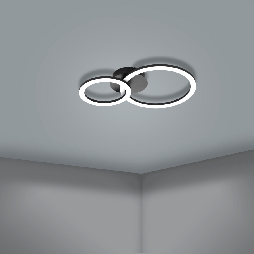 Eglo 31772 - Dimmbare LED-Deckenleuchte PARRAPOS-Z LED/15W/230V 3000-6500K schwarz