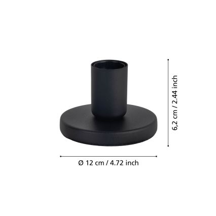 Eglo - Lampenfuß 1xE27/40W/230V schwarz