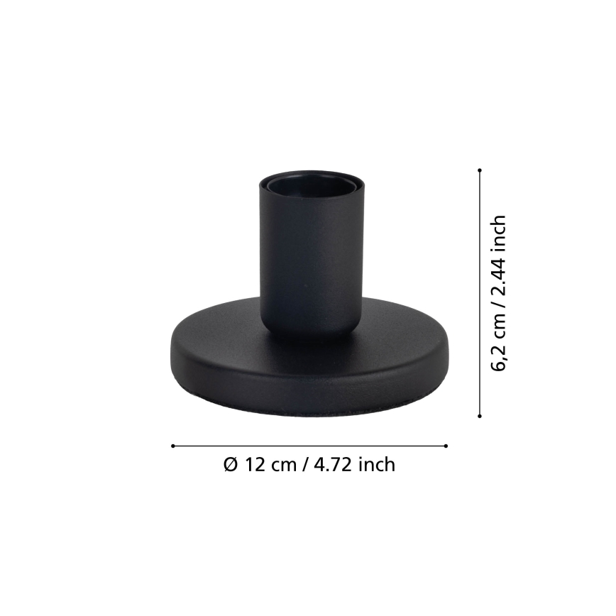 Eglo - Lampenfuß 1xE27/40W/230V schwarz