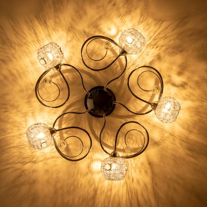 Eglo 32103 - LED-Aufbauleuchte VELAGO 5xG9/33W/230V glänzender Chrom