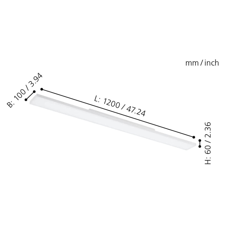 Eglo 32349 - LED RGBW Dimmbare Deckenleuchte TURCONA-C LED/34W/230V 2700-6500K + Fernbedienung