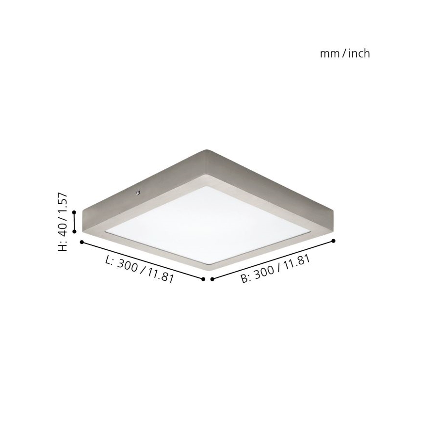 Eglo 32446 - LED Deckenleuchte FUEVA 1 LED/24W/230V