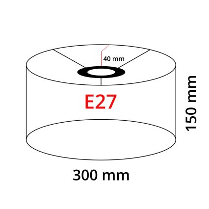 Eglo 32476 - Universal-Lampenschirm TUNJA E27 d 30 cm weiß
